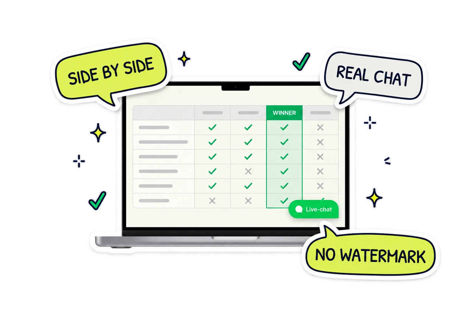 Link-in-bio tools compared side by side with Knocket live chat