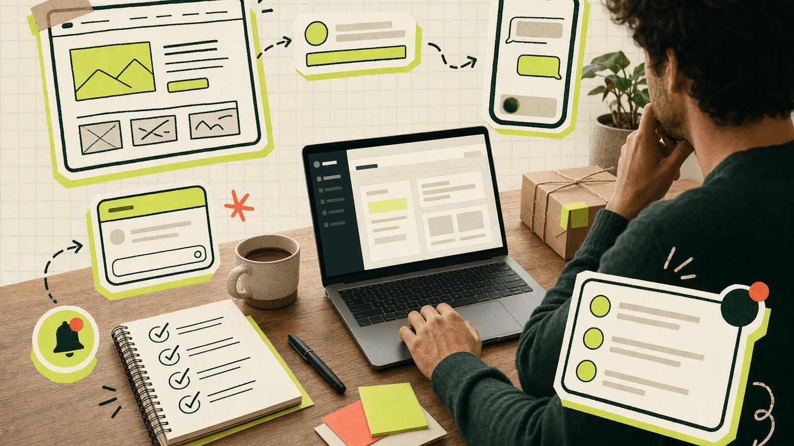 Founder prepares a Knocket install checklist with website login, brand notes, and support hours before adding live chat.